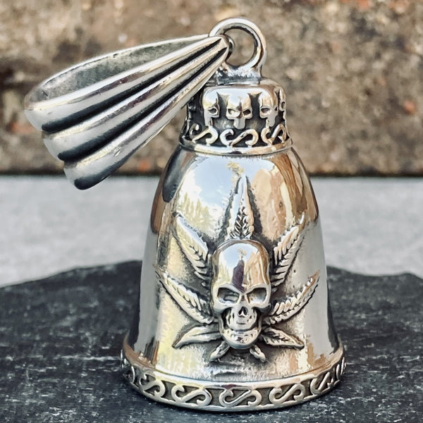 Sanity Jewelry Guardian Bell Guardian/ - Gremlin Bells - Skull and Pot Leaf - GB19