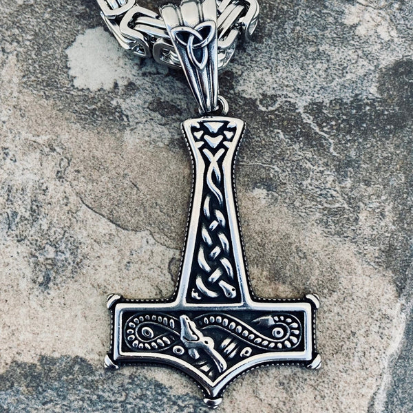 Sanity Jewelry Necklace Thor's Hammer Pendant - Necklace (805)