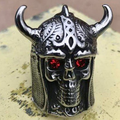 Sanity Jewelry Skull Ring Viking Warrior - Sizes 10-16 - SLC18 CLEARANCE