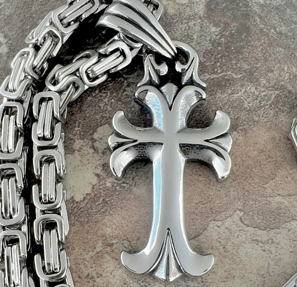 Sanity Jewelry Necklace "Sanity's Combo" - Cross - Sanity's Cross Pendant & Necklace (435)
