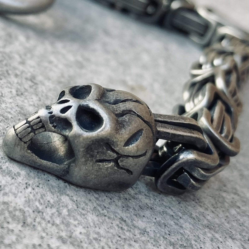 Sanity Jewelry 2 Skull - Galvanized - Deluxe - B84 CLEARANCE