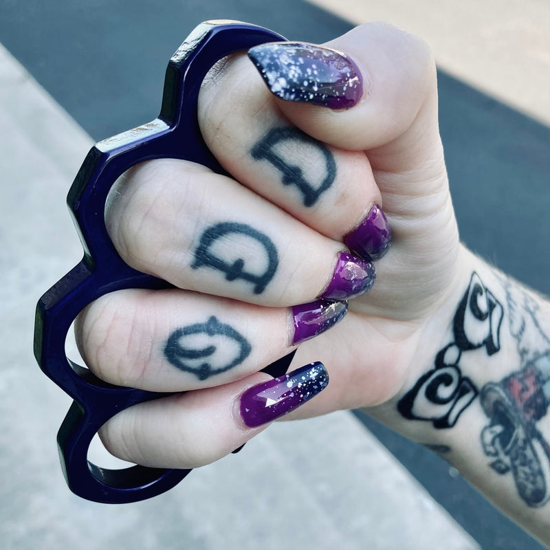 Sanity Jewelry 4 Finger Ladies Ring - Purple - LFR89