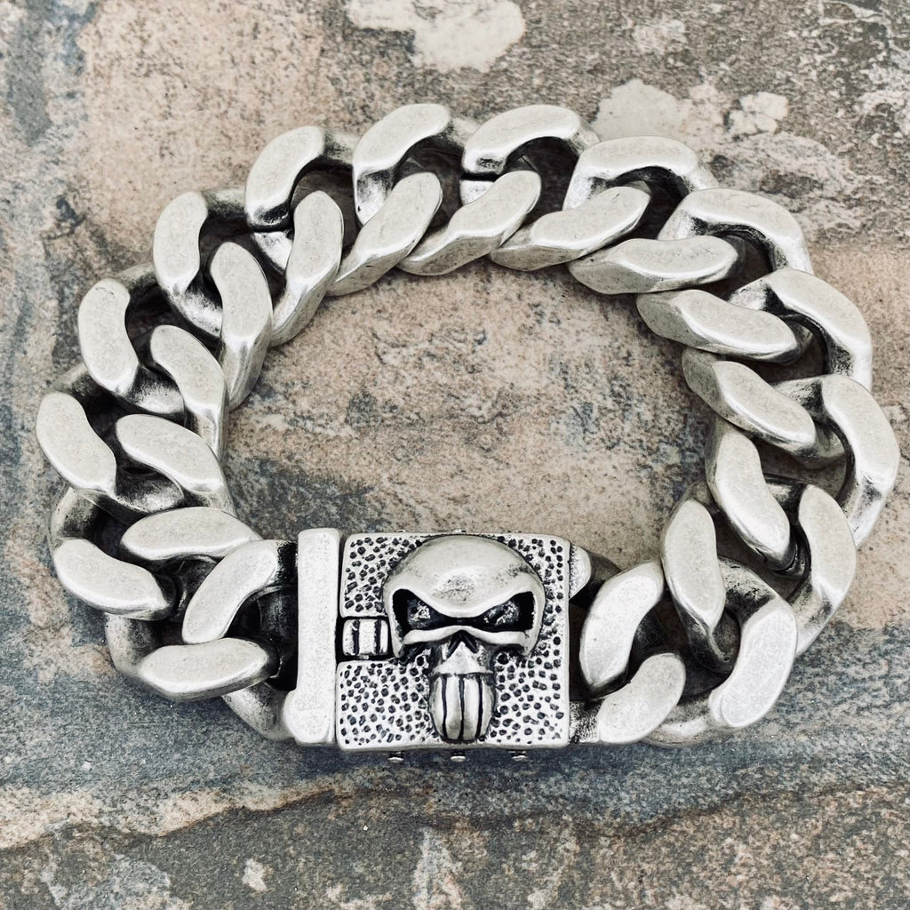 Biker deals skull bracelet