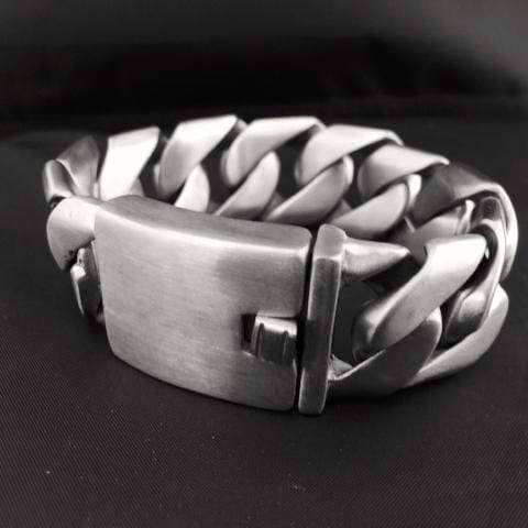 Sanity Jewelry Bracelet Bagger Bracelet - Brushed - 1.25" Wide - The Classic - B25