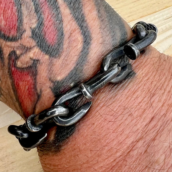 Sanity Jewelry Bracelet Nail Bracelet - Galvanized - B107