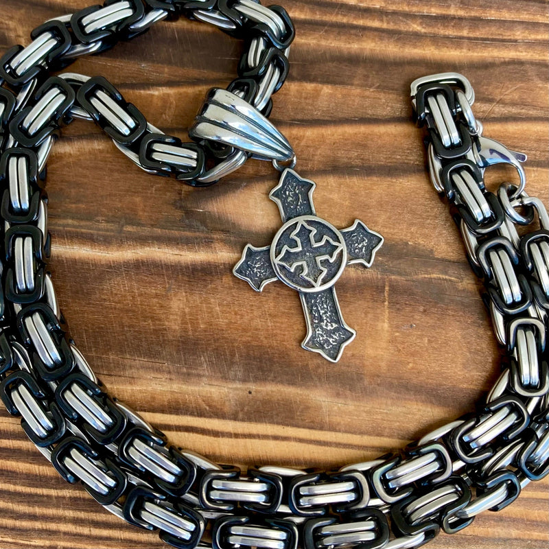 Sanity Jewelry Necklace Cross - Guardian Cross Pendant - Necklace (316)