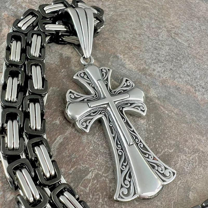Sanity Jewelry Necklace Crusaders Cross Pendant - Necklace (691)