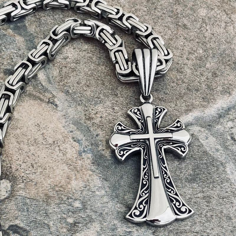 Sanity Jewelry Necklace Crusaders Cross Pendant - Necklace (691)