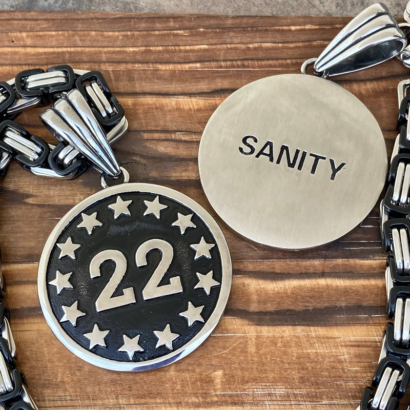 Sanity Jewelry Necklace Pendant Only 22 A Day Round Pendant - Necklace (480)