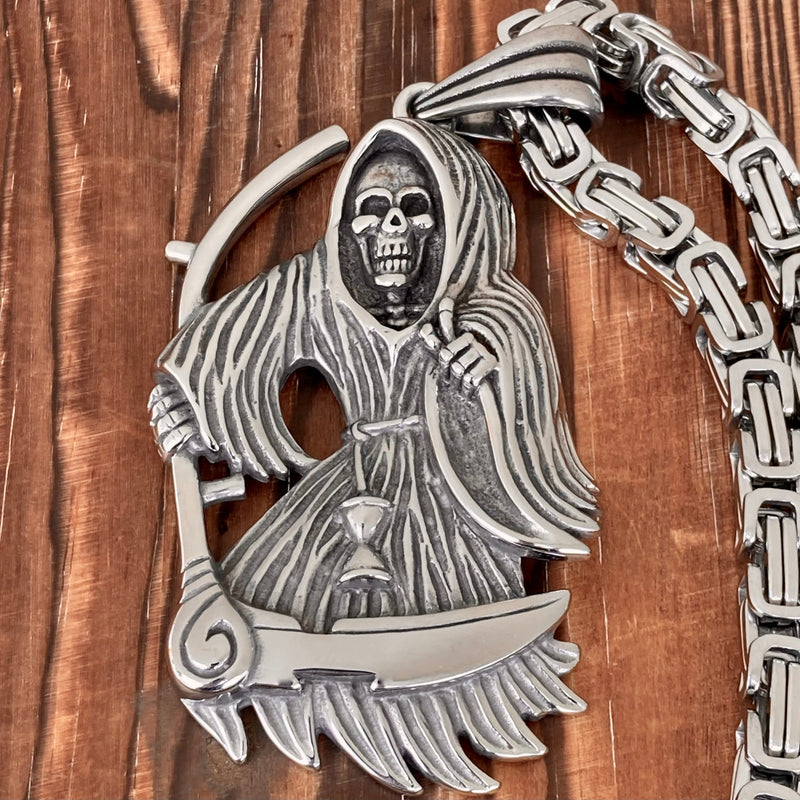 Sanity Jewelry Necklace Pendant Only Grim Reaper & Scythe LG Pendant - Necklace (829)