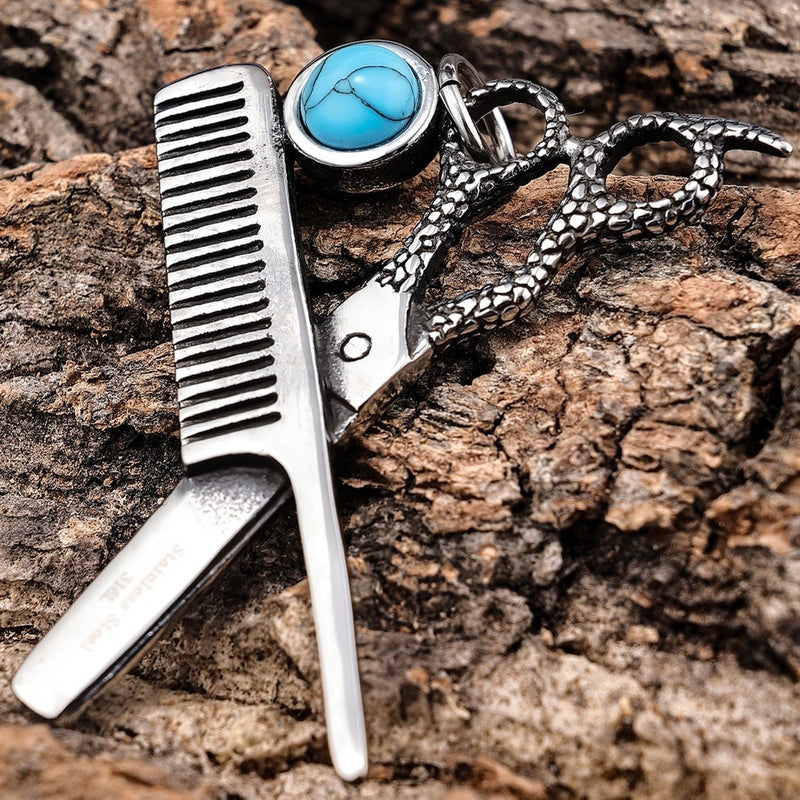 Sanity Jewelry Necklace Pendant Only Hair Dresser Pendant - Rope Necklace - SK2612