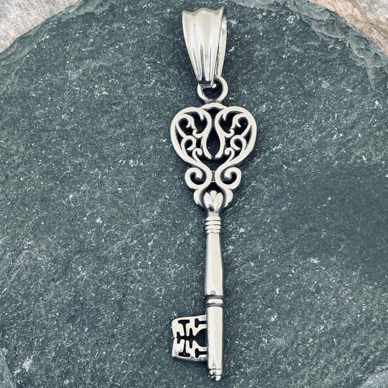 Sanity Jewelry Necklace Pendant Only "Key" - Key To My Heart Pendant - Rope Necklace or Omega - SK2609
