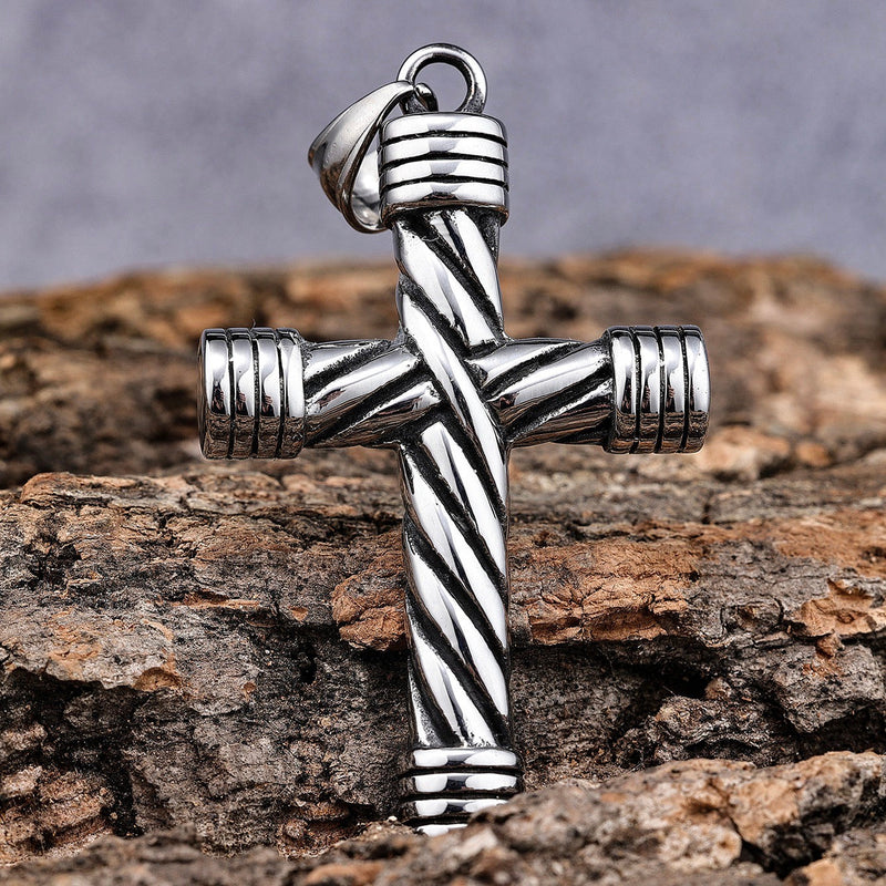 Sanity Jewelry Necklace Pendant Only "Sanity's Combo" - Cross - Traditional Cross - Pendant - Rope Necklace (281)