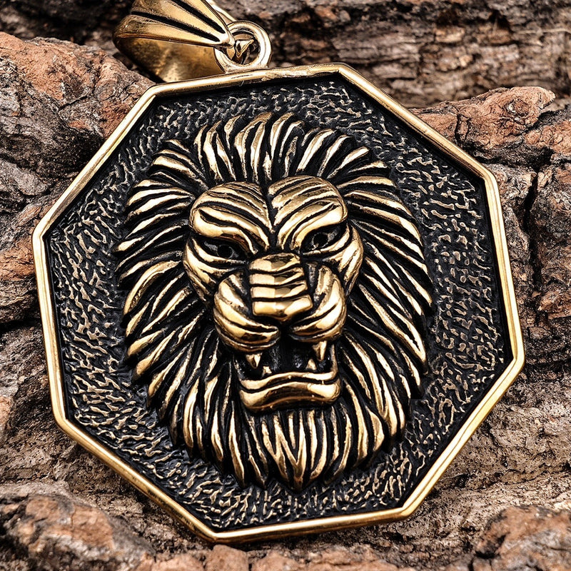 Sanity Jewelry Necklace "Sanity's Combo" - Lion - Gold Pendant - Necklace (779)