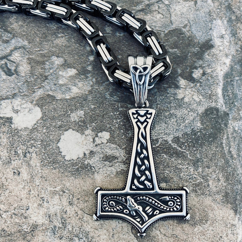 Sanity Jewelry Necklace Thor's Hammer Pendant - Necklace (805)