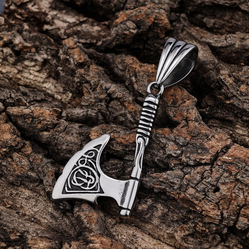 Sanity Jewelry Necklace Viking Battle Axe Pendant - Necklace (740)