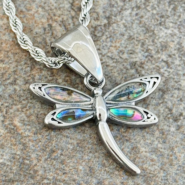 Sanity Jewelry Pendant Only Sea Shell - Mini Dragonfly Pendant - Rope Necklace - SK2540M