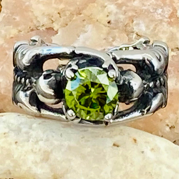 Sanity Jewelry Ring 4 Ladies Ring - 08 August Birthday - Peridot - Size 4-11 - R114