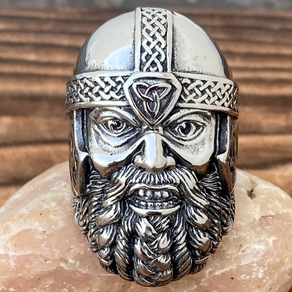 Sanity Jewelry Skull Ring 10 Viking Leif The Lucky - Size 10-16 - R151