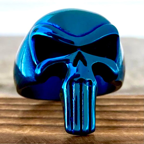 Sanity Jewelry Skull Ring 4 Skull Ring - Blue - Sizes 4-20 - R45