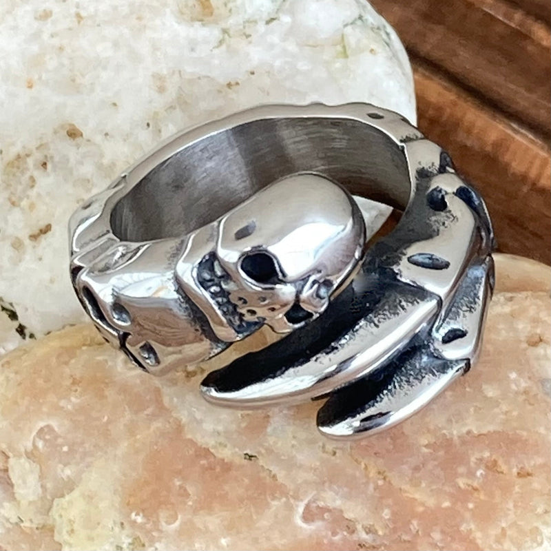 Sanity Jewelry Skull Ring 8 Skull Claw - Sizes 8-16 - R211