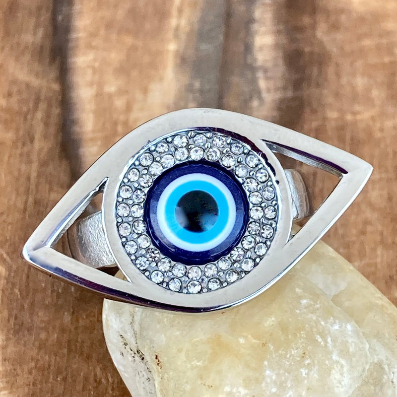 Sanity Jewelry Skull Ring Evil Eye - Sizes 4-13 - R121
