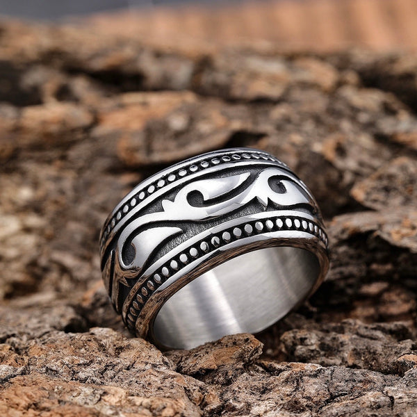 Sanity Jewelry Skull Ring Sanity's Band Collection - "The Tide" Ring - Silver - Sizes 7-16 - R93