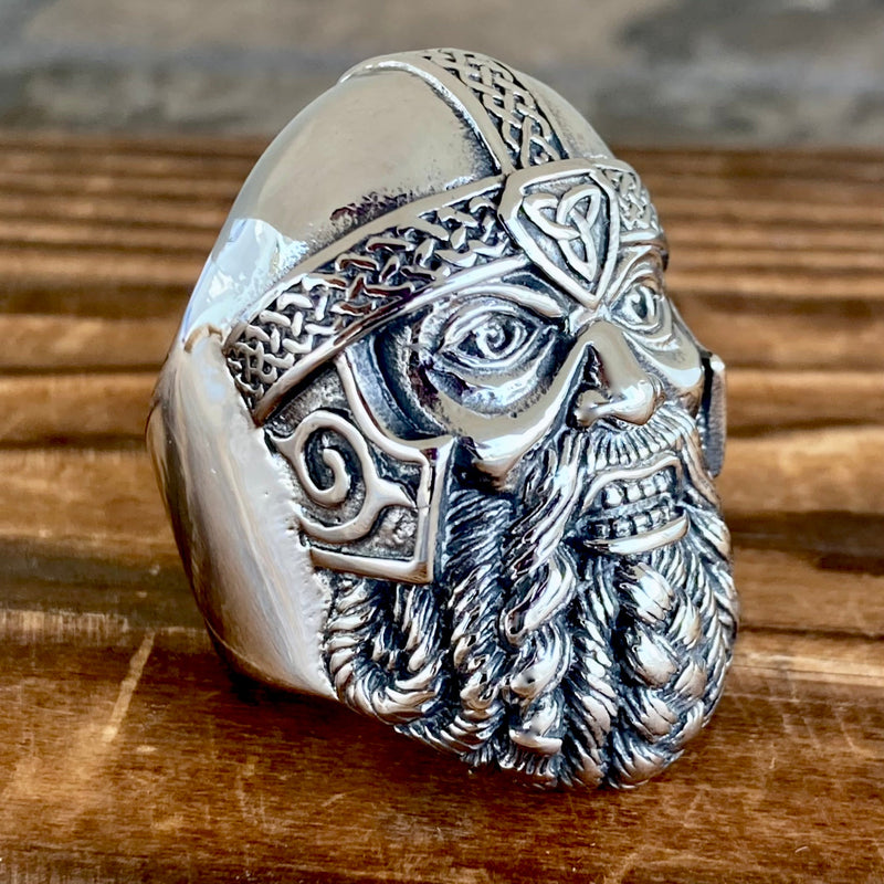 Sanity Jewelry Skull Ring Viking Leif The Lucky - Size 10-16 - R151