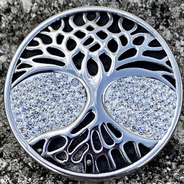 SANITY JEWELRY® Vest Pins Vest Pin - White Stone Tree of Life - PIN32