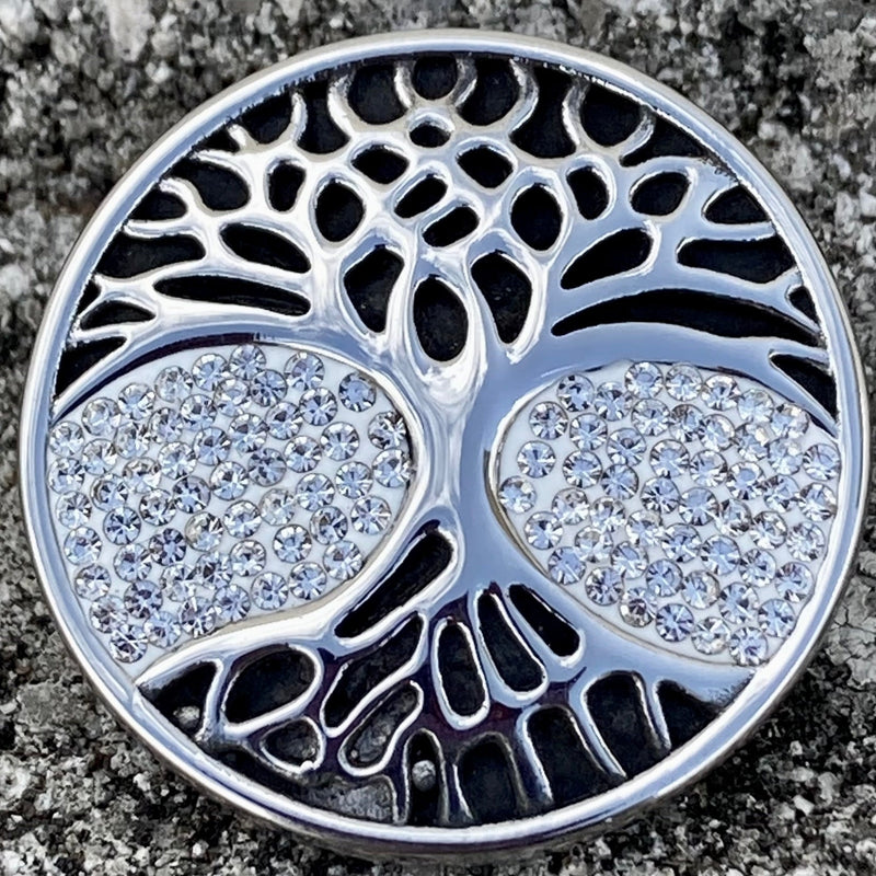 SANITY JEWELRY® Vest Pins Vest Pin - White Stone Tree of Life - PIN32