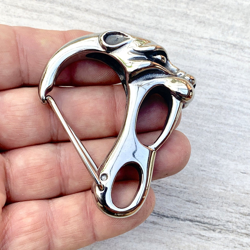 Sanity Steel Belt Clip / Clasp - Sabor Toothed Tiger - Upgrade Your Wallet / Key Chain - WCC-05