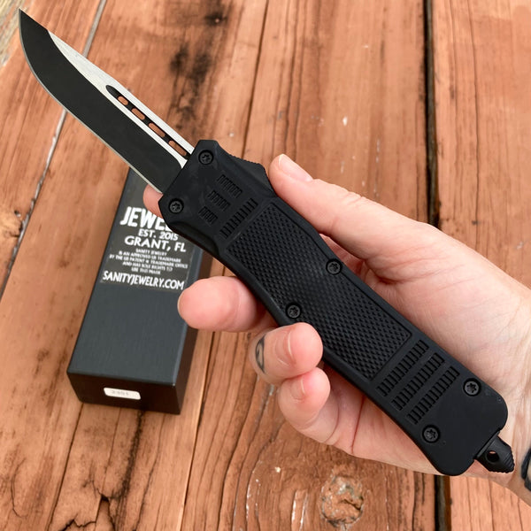 Sanity Steel Bracelet 9.5" Frank Nitti - Drop Point Black - Large - LGDP