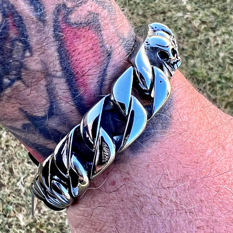 Sanity Steel Bracelet Brothers Grim - Custom - Silver - B109