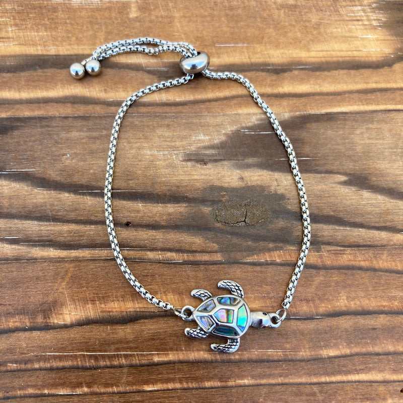 Sanity Steel Bracelet Sea Shell Sea Turtle - Bracelet - 2567B