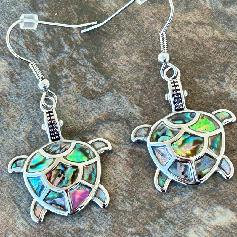 Sanity Steel Earrings Sea Shell - Turtle - Land Turtle Earrings - SK2579E