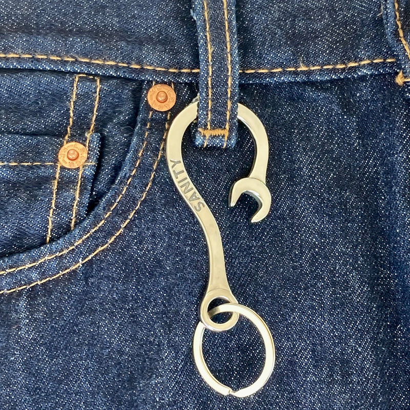 Sanity Steel Key Clasp Belt Clip / Clasp - Wrench Hook - Polished - WCC-18