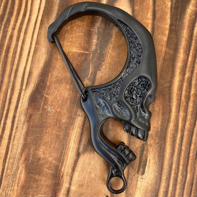 Sanity Steel Key Clasp Belt Clip / Clasp - XL Skull - Black - WCC-21