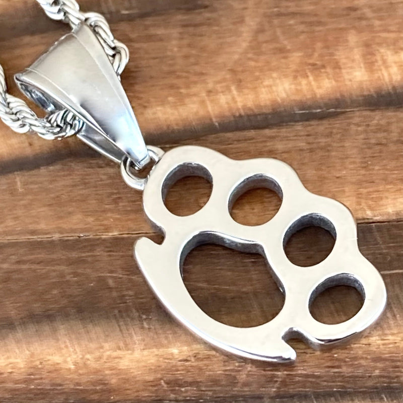 Sanity Steel Necklace Pendant Only Knuckle - Pendant - Rope Necklace - 6738C