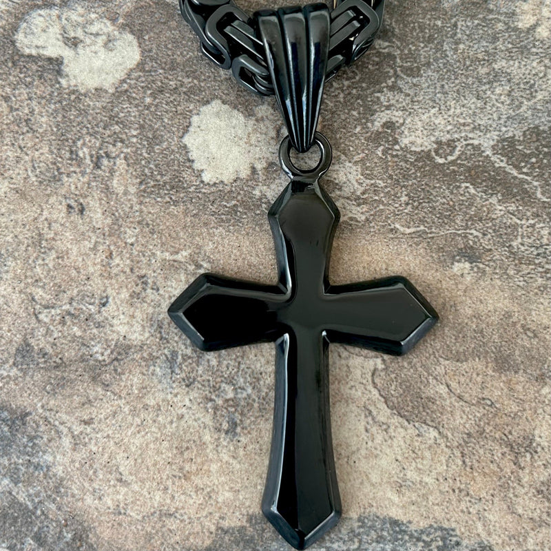 Sanity Steel Necklace Pendant Only Sanity's Favorite Cross - Black - Pendant & Necklace (787)