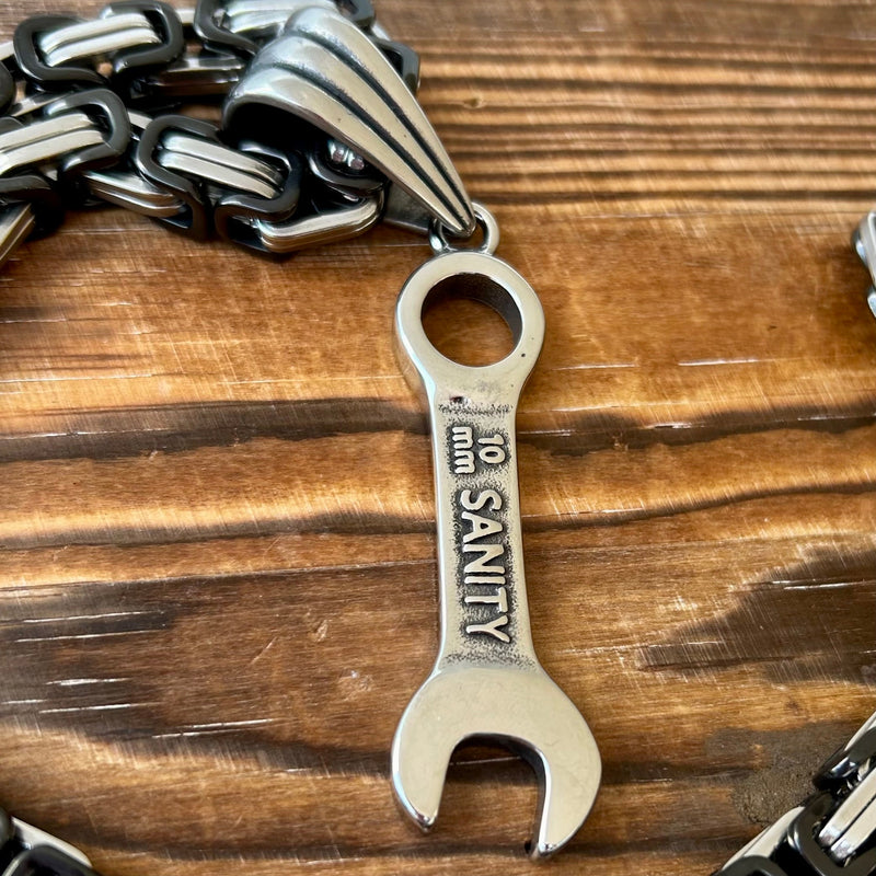 Sanity Steel Necklace Pendant Only Wrench Pendant - 10MM - Necklace (704)