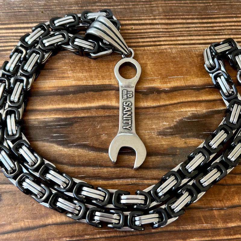 Sanity Steel Necklace Wrench Pendant - 10MM - Necklace (704)