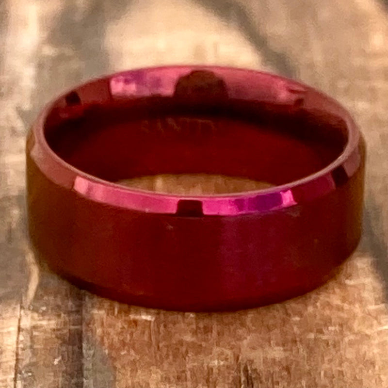 Sanity Steel Ring 4 Sanity’s Band Ring Collection - Red Steel Ring - R147