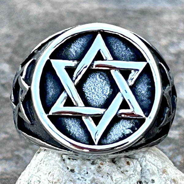 Sanity Steel Ring 9 Star Ring - Sizes 9-16 - R19