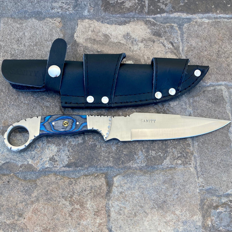 Sanity Steel Steel 11" Al Capone - Horizontal & Vertical Carry - D2 Steel - Blue & Black Wood - 11 inches - ACD205