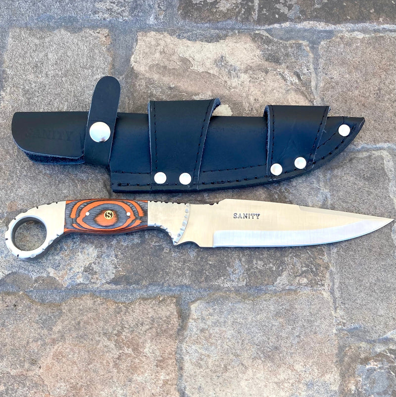 Sanity Steel Steel 11" Al Capone - Horizontal & Vertical Carry - D2 Steel - Orange & Black Wood - 11 inches - AC201