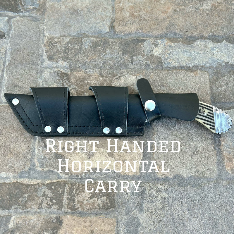 Sanity Steel Steel 11” Doc Holiday - “We The People” Bone - Damascus - Horizontal & Vertical Carry - DOC8