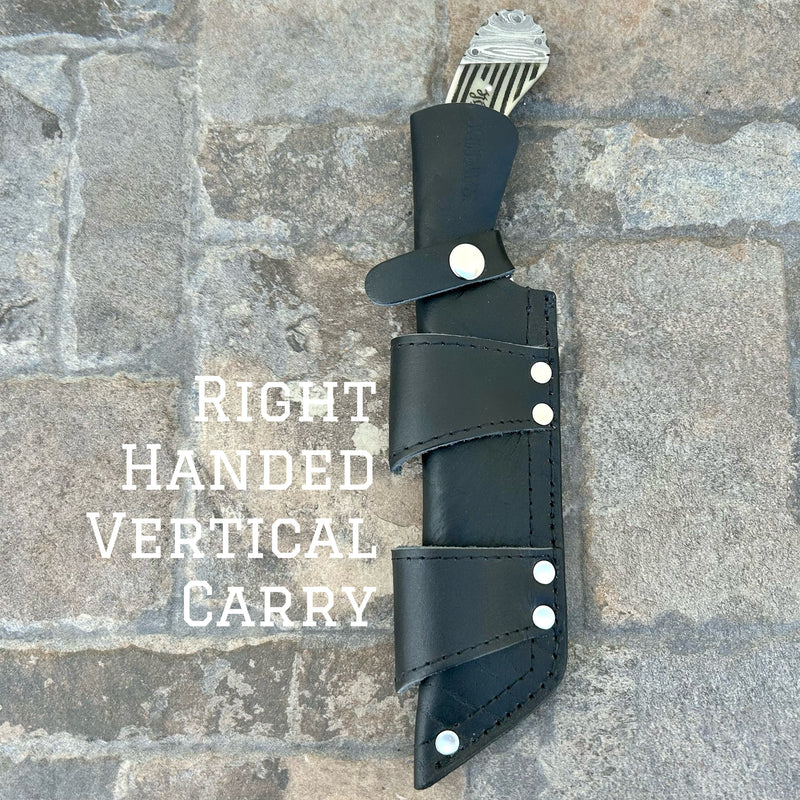 Sanity Steel Steel 11” Doc Holiday - “We The People” Bone - Damascus - Horizontal & Vertical Carry - DOC8