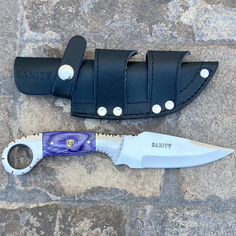 Sanity Steel Steel 9” Al Capone - Purple Wood - D2 Steel - Horizontal & Vertical Carry - PE218
