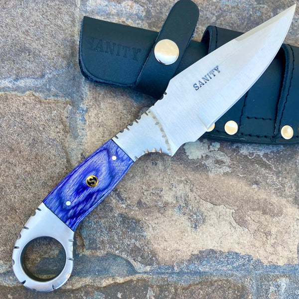 Sanity Steel Steel 9” Al Capone - Purple Wood - D2 Steel - Horizontal & Vertical Carry - PE218