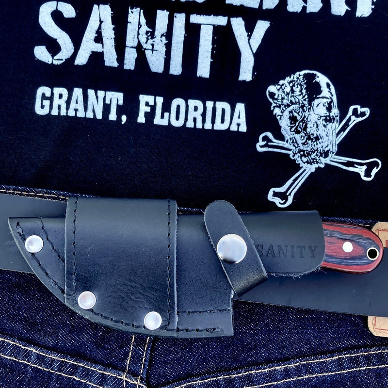 Sanity Steel Steel *BOGO* Jesse James - D2 Steel - Red & Black Wood - 7 inches - JJ013